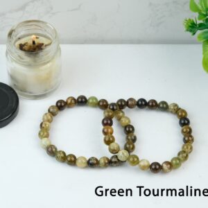 Green Tourmaline Natural Bracelet